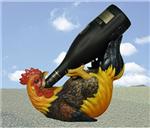 RSTD24437 Happy Feet Rooster Wine Bottle Holder